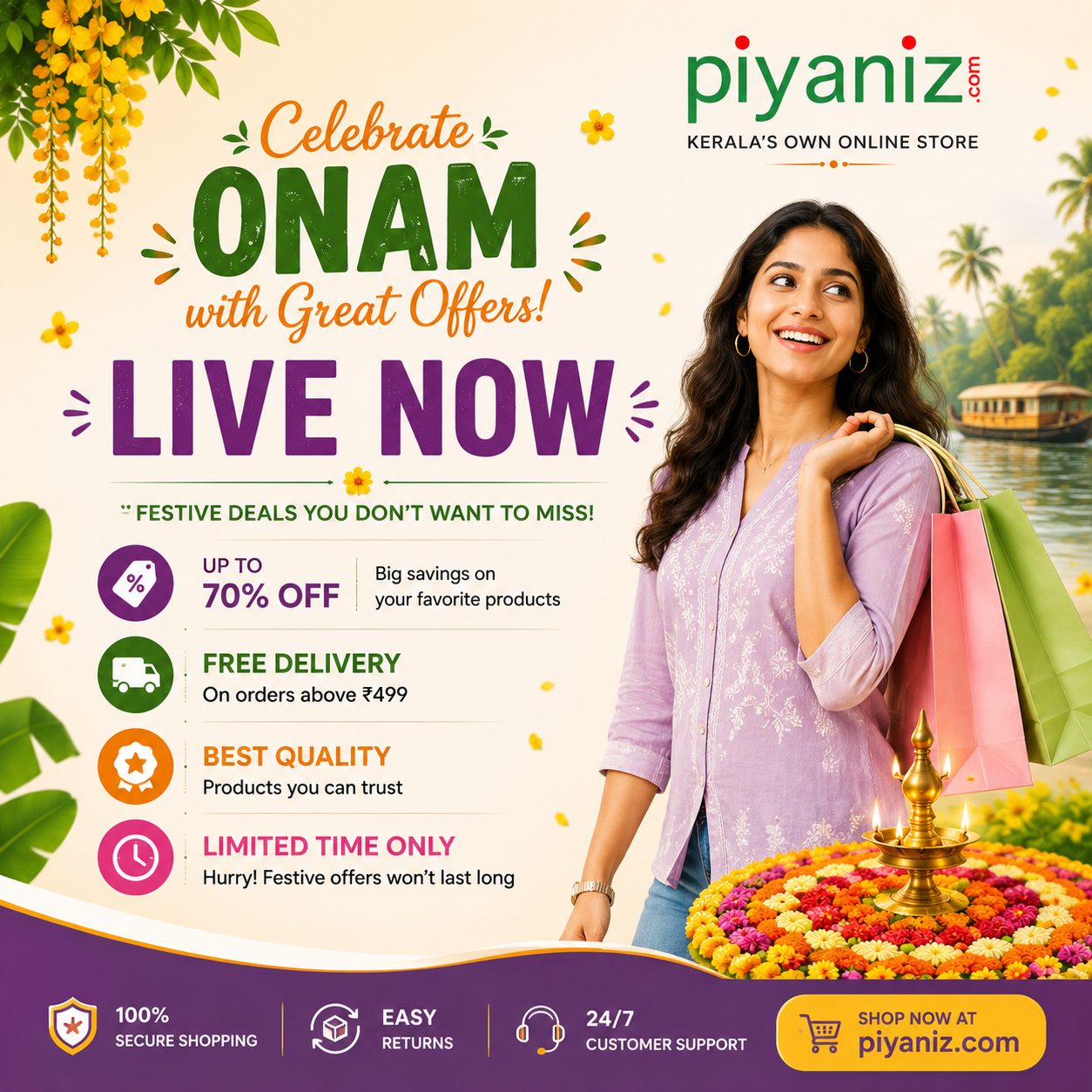 Piyaniz Online Store promo