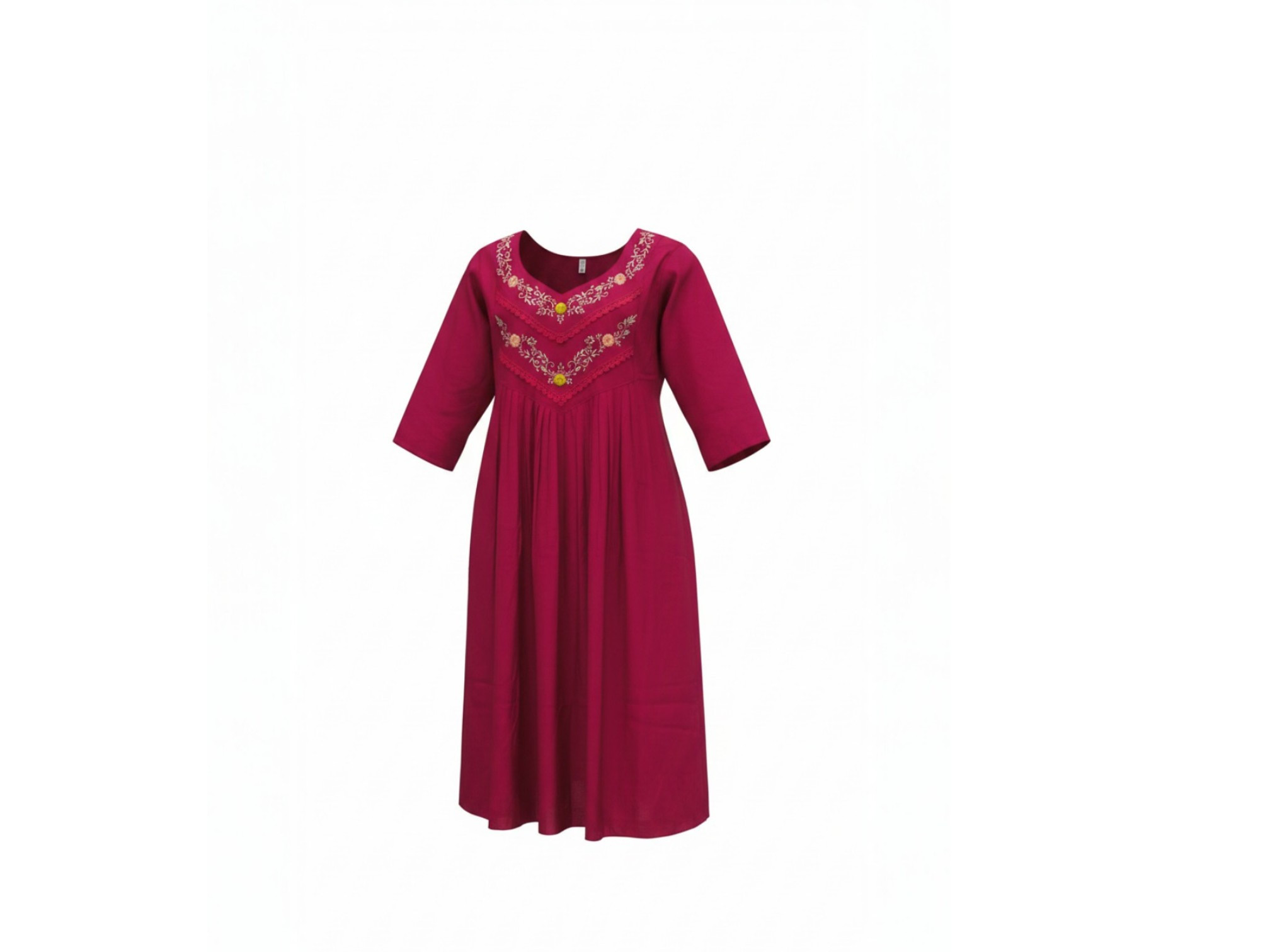 Embroidered Kurta for Women M, L, XL, XXL(38, 40,42,44)Sizes