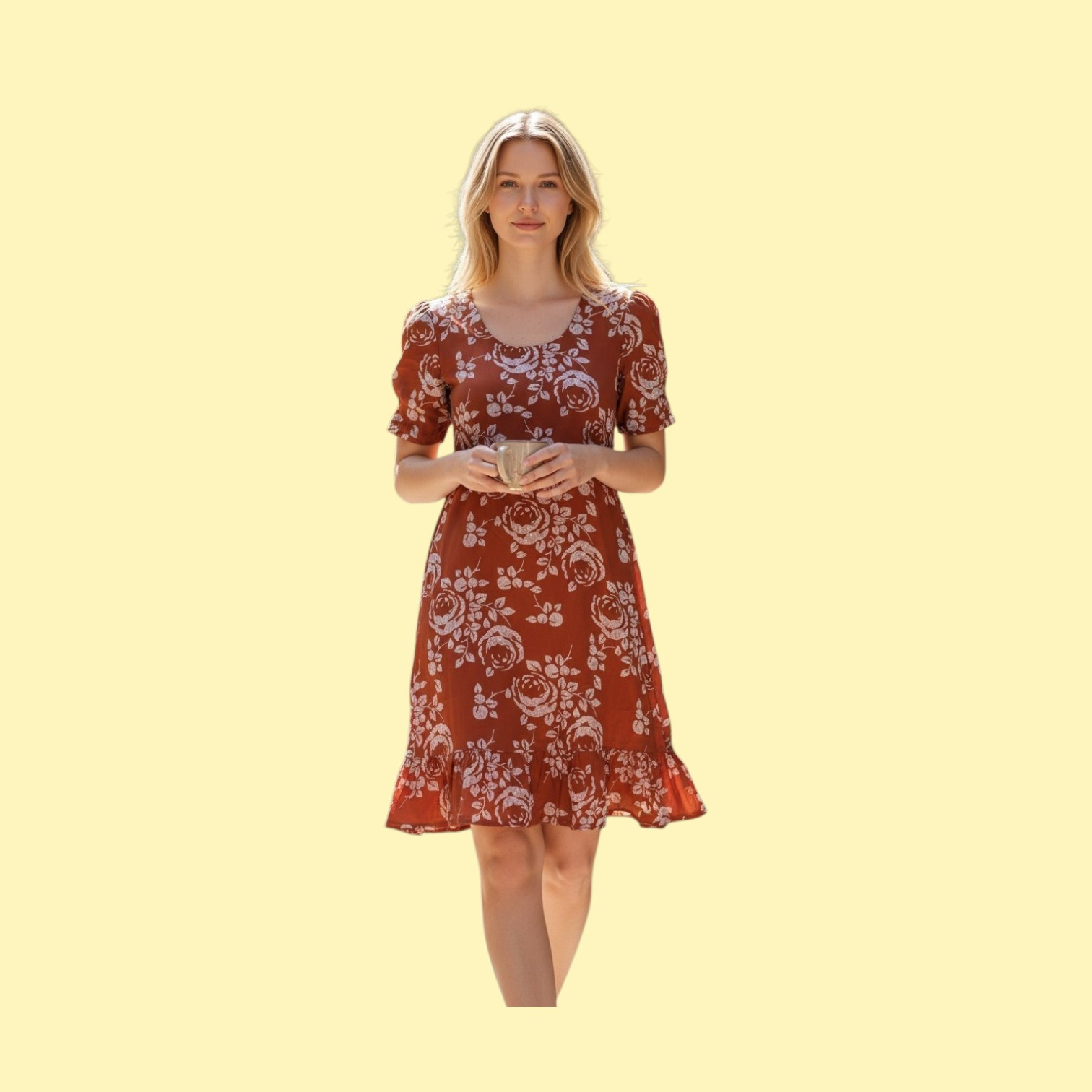 Printed Cotton  Frock Nighty for Women/Night wear XLSize