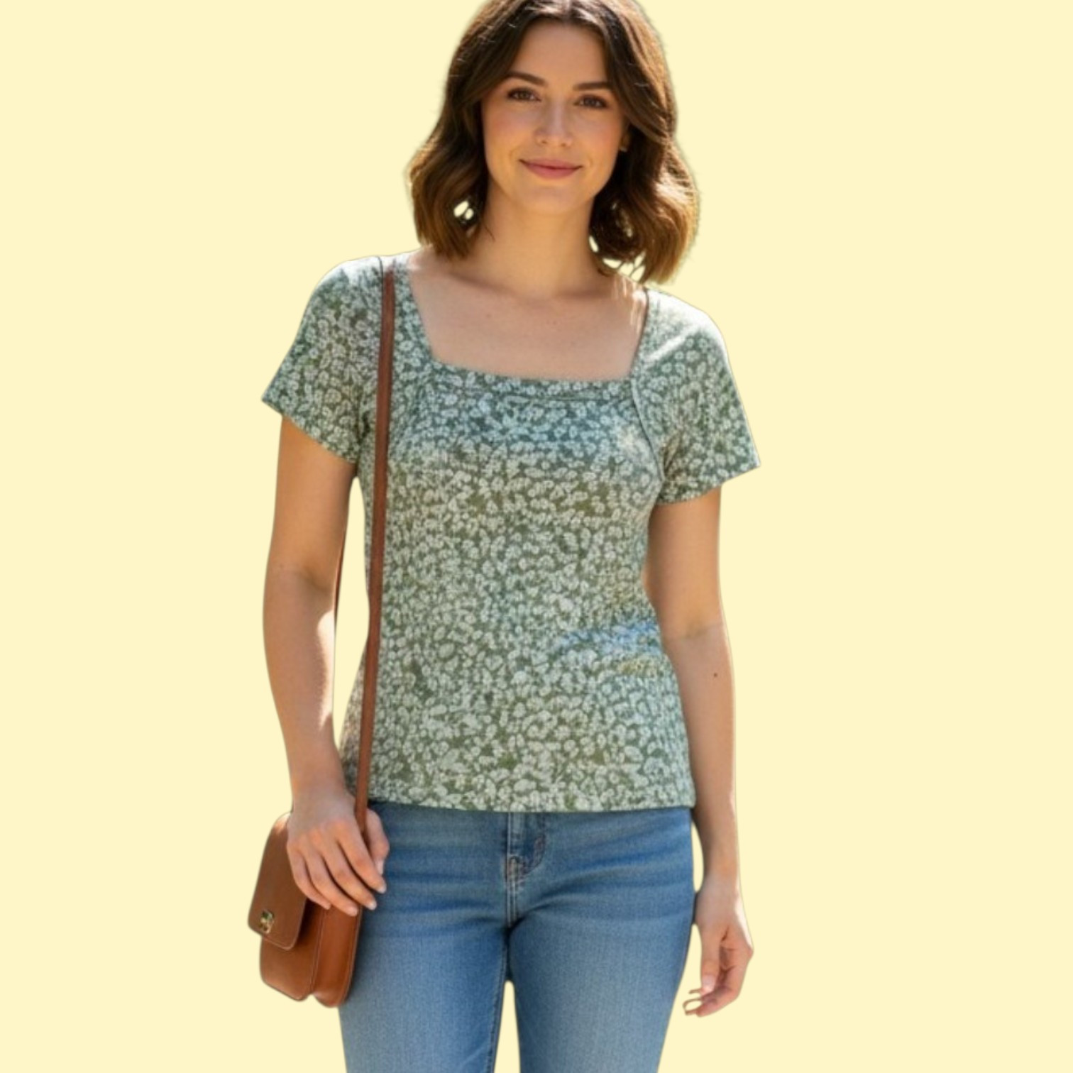 Printed Cotton  Crop Top for Girls M Size
