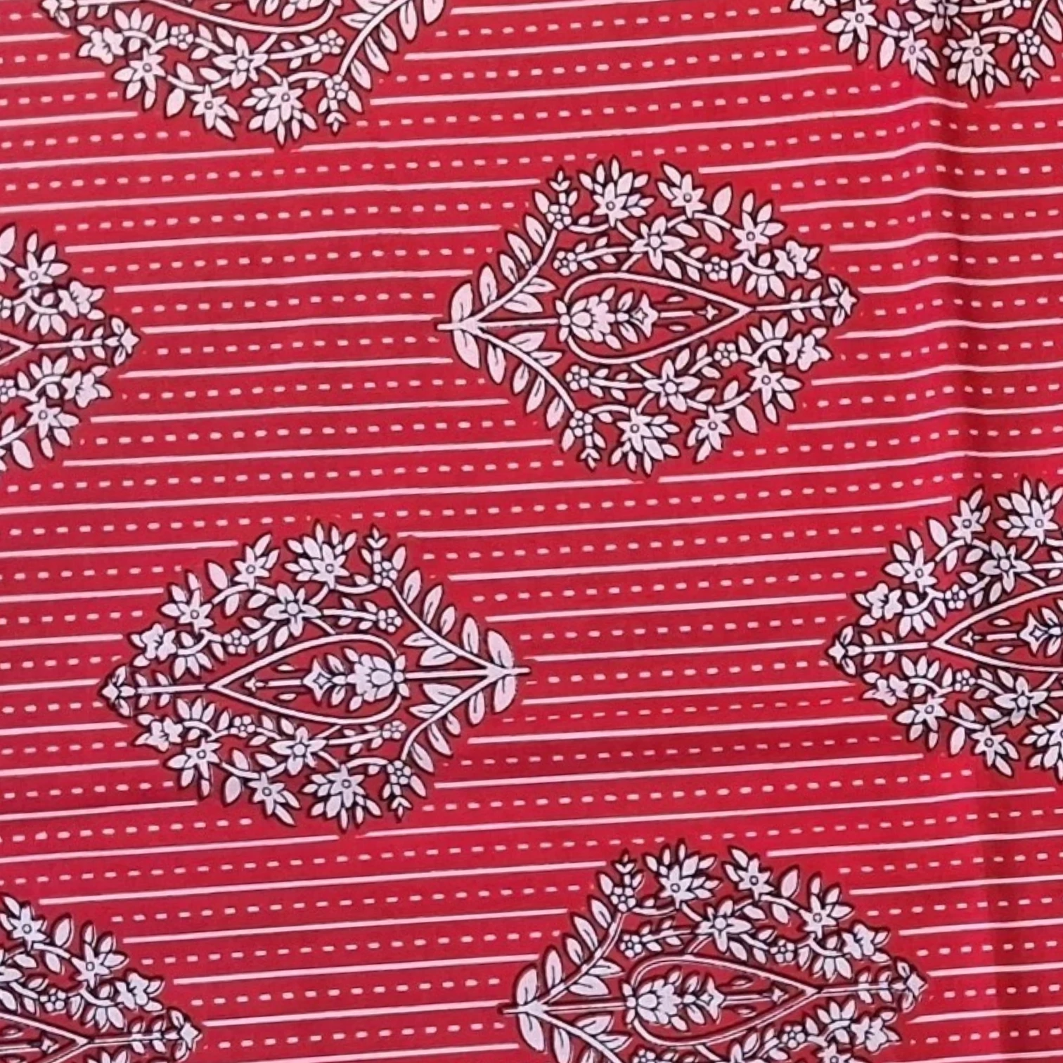 Women Pure Cotton Floral Printed Unstitched  Dress Material for Nighty, Kurti, Top,      Salwar Suit, Shirt, Skirt, Gown Stitching.3.20 Meters