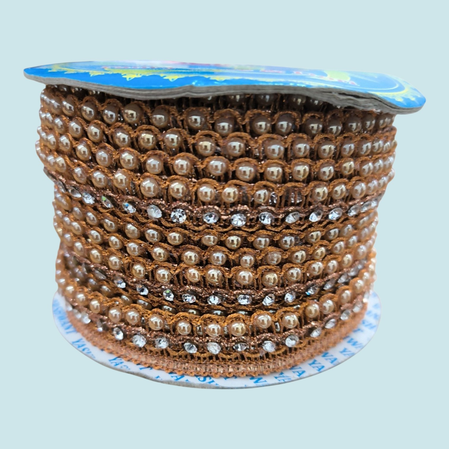 Moti Copper Dori Decorative Lace.Dupatta, Lehenga, Saree, Anarkali,  Bag and Craftwork Rs.60/meter.