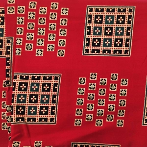 Ajrak cotton Unstitched Fabric for kurti/nighty 2.90 Meters