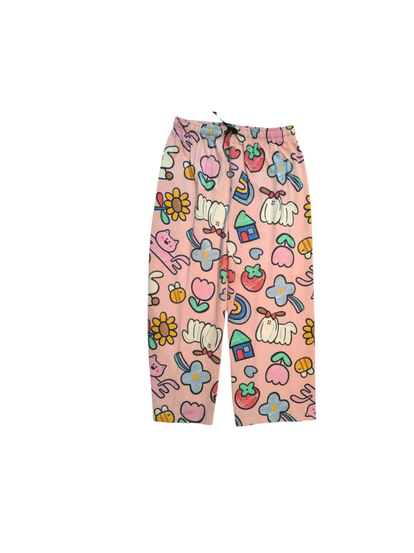 Women Soft Cotton Printed Loose Fit Capri, 3/4th Pants (Pack of 1)